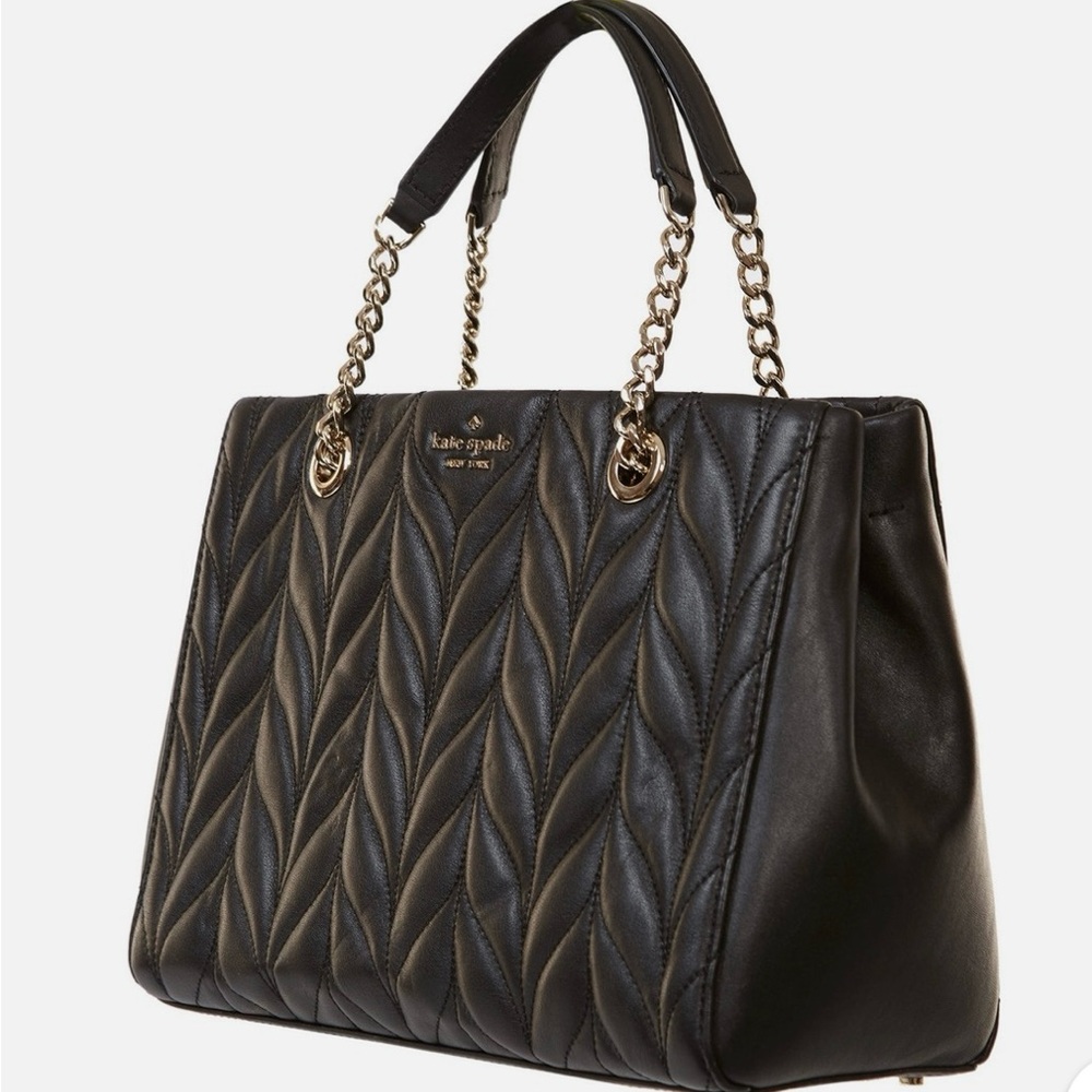 Kate Spade Black Quilted Shoulder Bag